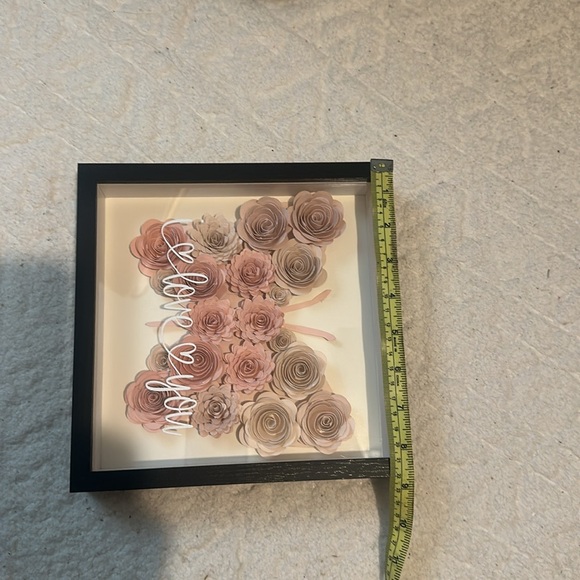 Floral Shadow Box with Pink Roses - Picture 11 of 12